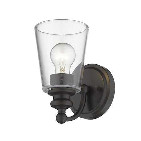 Estallar 8.25 x 5 x 6.75 in. Ceil 1-Light Oil-Rubbed Bronze Sconce ES3087270